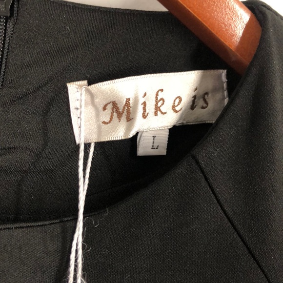 Mike Is Color block Long Sleeve Sheath Dress Women’s Large Multi - Picture 6 of 9